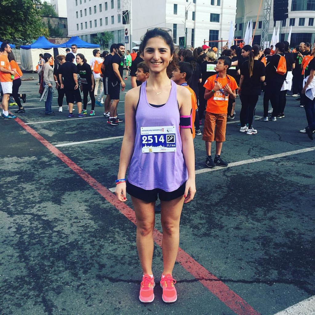 Анаит Хаджабекян - бегун Run Yerevan Charity Runners и автор статьи